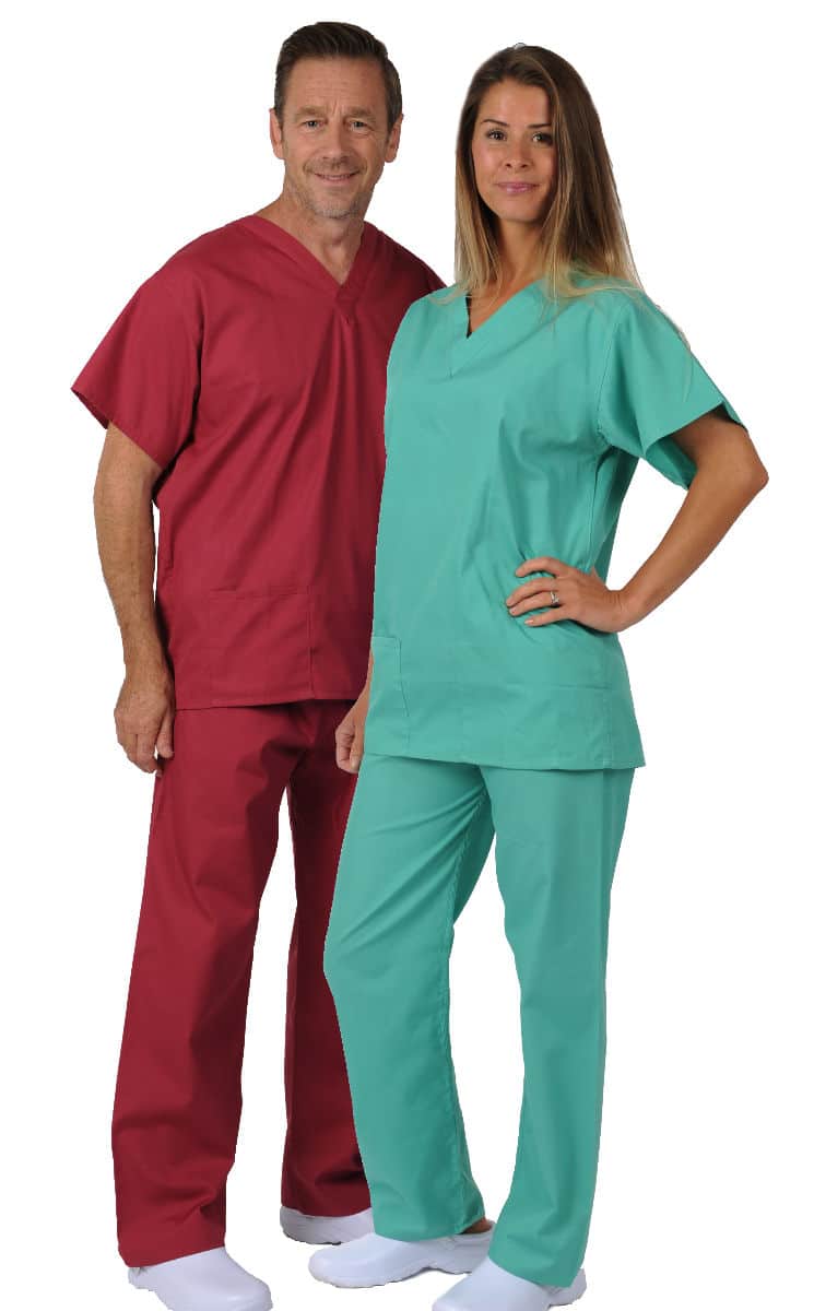 first choice v neck unisex scrub suit