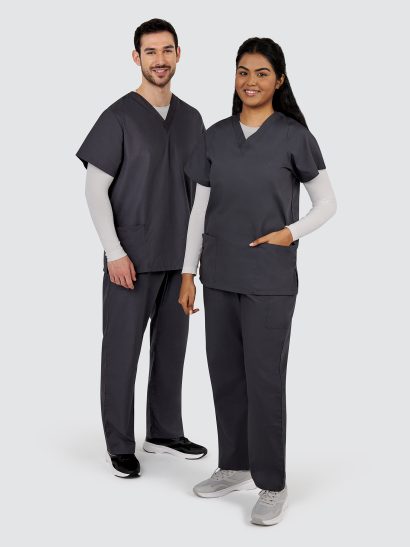 First Choice Pro Unisex Scrub Set | V-Neck Tunic & Drawstring Trousers